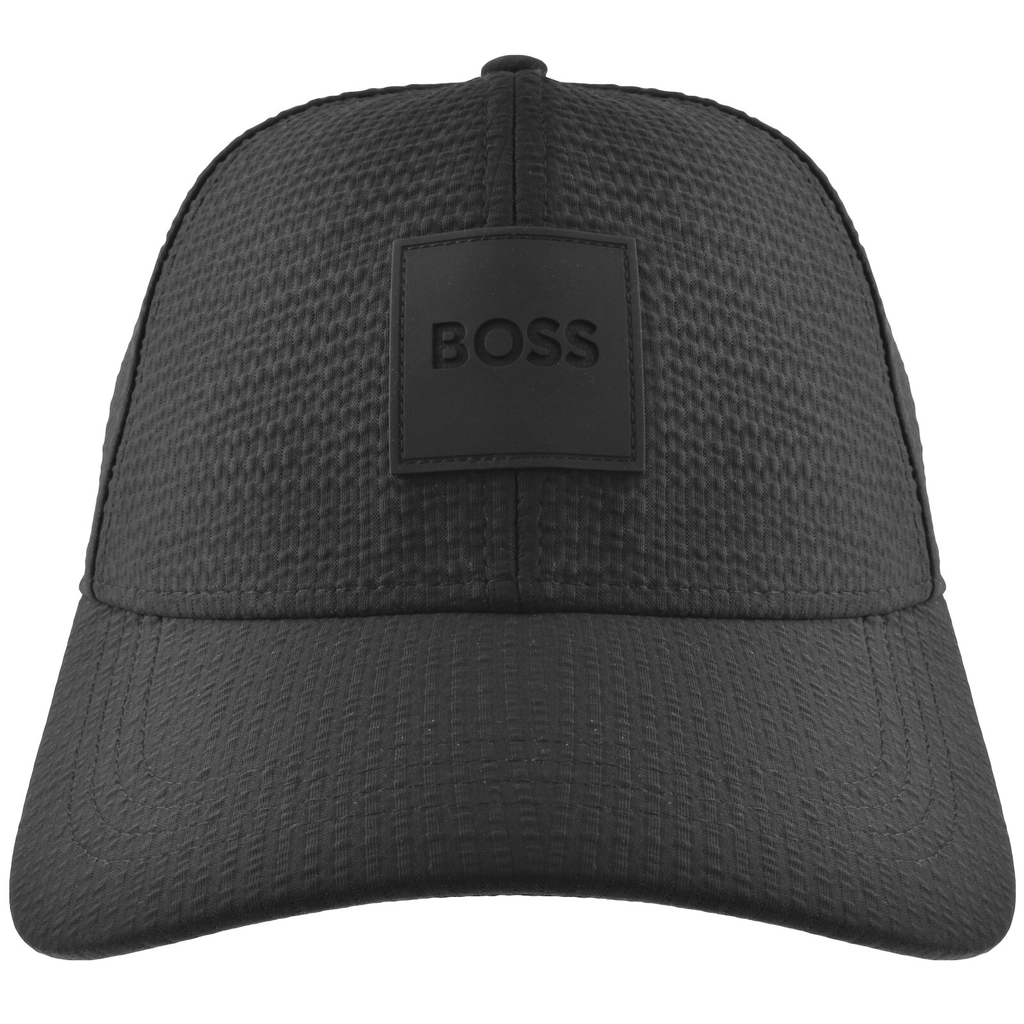 Hugo Boss BOSS Zed Seersucker Baseball Cap Black